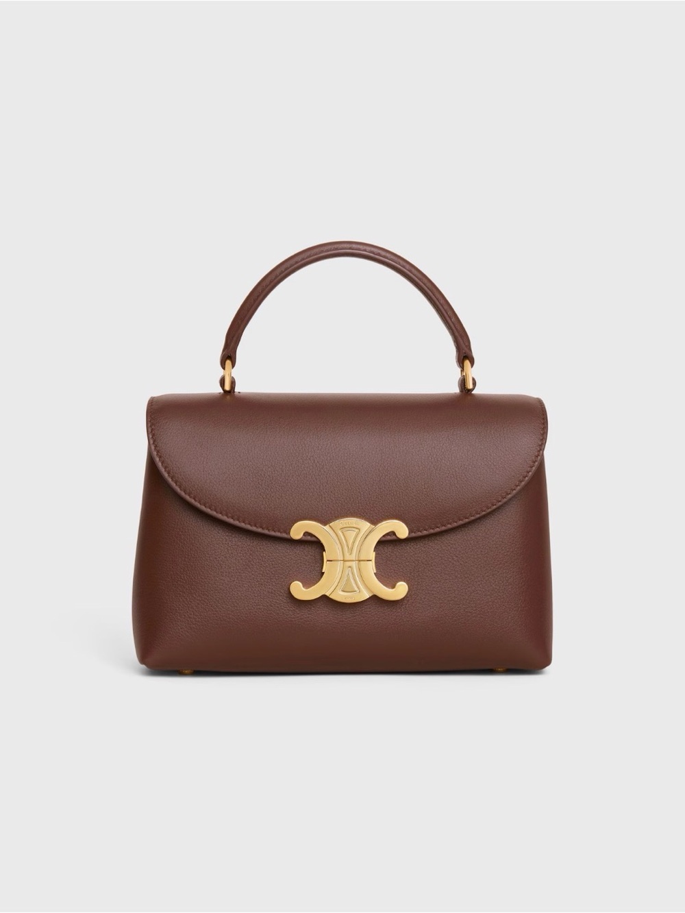 Celine Teen Nino bag in Grained Calfskin Chestnut